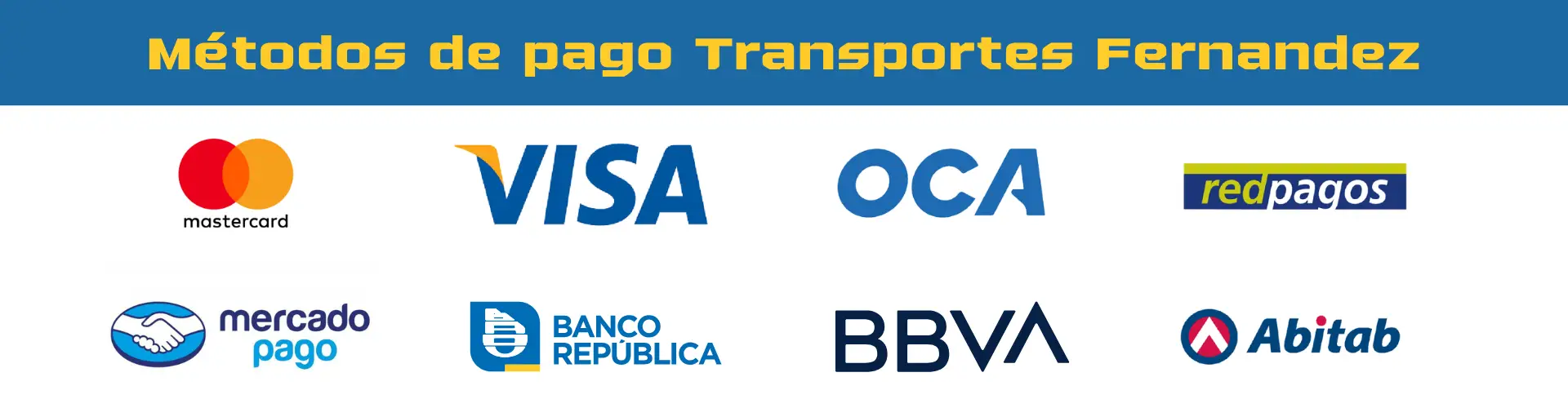 Metodos de pago transportes fernandez